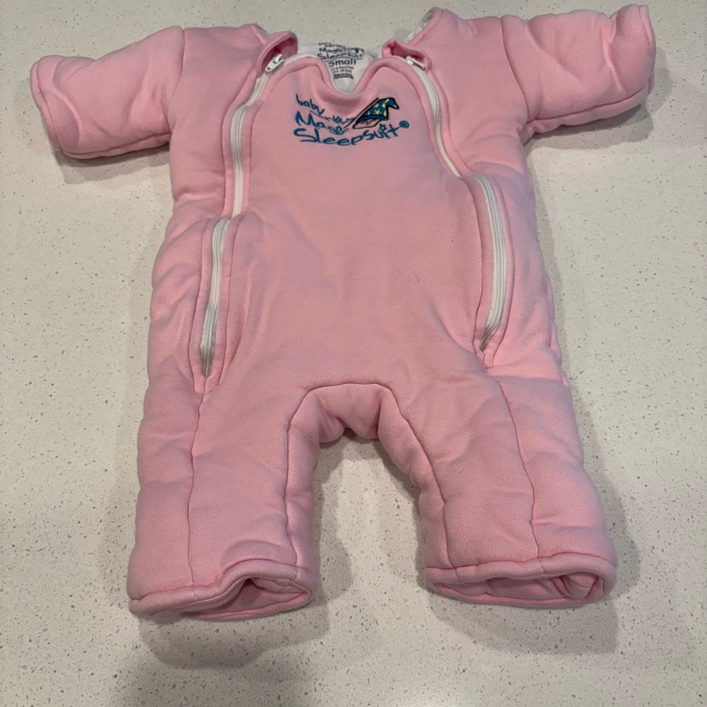 Pink Sleep Sack Pajamas with Zipper Closure